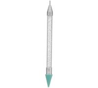 Angoily Penna per Nail Art e Applicazione Strass in Acrilico Bianco Doppia Punta Strumento Versatile per Decorazione Unghie per Nail Art Professionale e Principianti