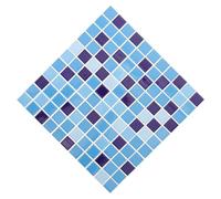 Angoily Piastrella Ceramica Mosaico Blu 12x12 per Riparazione Piscina e | Finitura Lucida, Pezzi Piccoli Antiscivolo, Rinnova Superfici, Uso Interno Esterno, per Pavimento e Vasca
