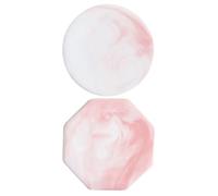 Angoily Piatti in Ceramica per Sigillo di Cera Motivo Marmo 2 Pezzi Resistenti al Calore, Riutilizzabili, per Stampini come Sottobicchieri Versatili