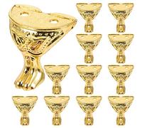 Angoily Piedi Per Mobili Scatola Antica Gambe Piedi 12 Pezzi Caso di Legno Gioielli Cassapanca Stoccaggio Protezione Angolo Piedi Metallo Gamba Accessori Per Mobili Gamba Oro