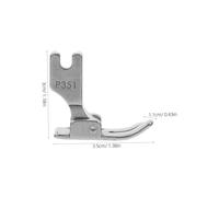 Angoily Piedino Standard Industriale per Macchina da Cucire Stabile e Versatile Compatibile con Diversi Modelli Facile da Installare per Gestione Precisa Tessuti Spessore Variabile