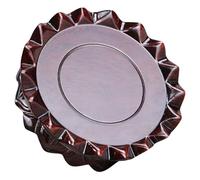 Angoily Piedistallo in Legno a Forma di Fiore di Loto Base per Bruciatore di per da Piante e Bonsai Adatto per Giardino Interno e Corridoi