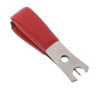 Angoily Pinza da Pesca in Acciaio Inox con Taglialenza Compatto e Pinza Crimpatrice Ergonomica, Forbici Tascabili Rosse Antiscivolo per Attrezzatura Pesca Professionale