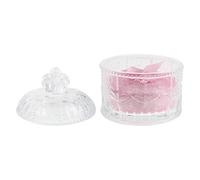 Angoily Piumino di Bellezza per Cipria in Spugna Rosa Leggero e Riutilizzabile Barattolo in Vetro per Ritocchi e Applicazione del Viso in Viaggio Dimensioni 3.34 Pollici