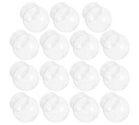 Angoily Plastic Snow Globe Kit Set of 15 with Screw Caps Transparent Craft Globes for Holiday Decoration