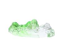 Angoily Poggiapenne in Vetro per Calligrafia Design Paesaggio Montano Supporto Portapennelli per Disegno Artigianato e Cancelleria Fermacarte Elegante per Studio e Ufficio