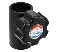 Angoily Pomello della Base Ombrello in Plastico Nero per Tubo Portaombrelli 38/34mm Design Elegante e Forma Comoda, per Riparazione e Atmosfera Estiva All'aperto