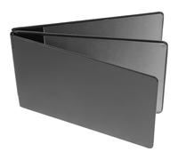Angoily Porta Documenti per Auto in PC Nero, Custodia Pieghevole per Patente e Tessere, Formato Portatile Protezione Contro Danni e Usura, Stile Unico e Creativo