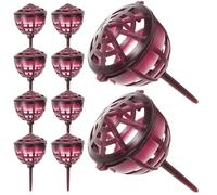 Angoily Porta Fertilizzante da Giardino Coperchio, Contenitore per Concime per Piante Grasse e Bonsai, Set da 10 Pezzi, per Semina e Orto, Dimensioni 2X1.2X1.1 Pollici