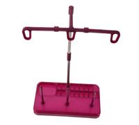 Angoily Porta Filo per Macchina da Cucire in Plastica Viola Supporto Multi-Rocchetto 3 Posti Anti-Groviglio Organizer Portatile per Filo da Ricamo e Cucito Domestico