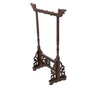 Angoily Porta Pennelli Calligrafia in Legno Massello Organizer Penne da Scrittura e Pennelli Cinesi Supporto Pratico per Asciugatura Senza Foratura Stabile e Facile da Installare per