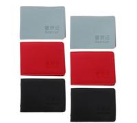 Angoily Portafoglio per Carte Assicurative Auto in Pelle Pu 6 Pezzi, Design Sottile e Portatile Doppio Scomparto e 4 Tasche, per Viaggi e Organizzazione Business
