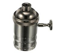 Angoily Portalampada Vintage a Sospensione E27 in Alluminio Resistente al Lampadario Retrò per Lampadine Edison Facile da Installare Base per Lampada