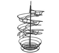 Angoily Portauova in Ferro Nero a Spirale, Cestino Portauova Multifunzione ad Alta Capacità, Organizer Pratico per Cucina, Sala da Pranzo e Ristoranti