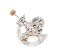 Angoily Precisione Movimento Meccanico Automatico, per Orologio da Polso | Acciaio Argento, Incisione Floreale Elegante, per Collezionisti e Riparazione Fai, Resistente All'acqua