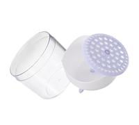 Angoily Produttore di Schiuma per Viso Trasparente Blu, Bottiglia Schiumogena Manuale Compatta, Strumento per la Pulizia del Viso per Viaggi e Detergente Schiumogeno Profondo