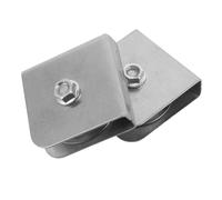 Angoily Puleggia in Acciaio 304 per Asta Portabandiera Cuscinetto Carrucola Singola Quadrata Resistente alla Corrosione Kit 2 Pezzi per Uso Esterno in Scuole e Impianti Sportivi