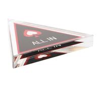Angoily Pulsante Dealer in Vetro Nero e Bianco, Accessorio Multi-funzionale per Poker Superficie Liscia, per Serate di Gioco e Tornei di Poker