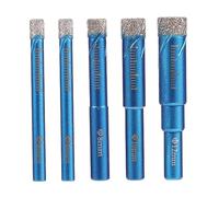 Angoily Punte Diamantate per Trapano a Carotaggio Set 5 Punte Professionali per Ceramica e Gres Utensili per Forare Piastrelle Vetro e Accessori per da Te e Ingegneria Edile
