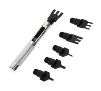 Angoily Punzoni per Foratrice Cinture in Pelle Strumento per Cucito con Punte Intercambiabili Resistente e Durevole per Lavori Artigianali su Cinture Portafogli e Borse in Pelle