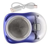Angoily Rasoio Elettrico Tascabile Per Uomo Usb Ricaricabile Mini Tagliabordi Elettrico Compatto Per Barba e Chioma Da Viaggio Design Ergonomico Blu Sfumato