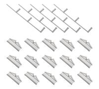 Angoily Recinzione Miniatura Gotica per Casa Incantata, Assemblaggio Solido | Plastica, Dettagli Effetto Pietra, 23,00x3,80x0,80cm, per Paesaggi di Bambole e Diorami