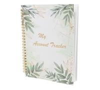 Angoily Registro Contabile Portatile per Libretto Assegni Organizzatore Finanziario Compatto per Monitoraggio Spese e Bilancio Libro di Gestione Conti Bancari con Dettagli Completi per