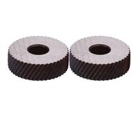 Angoily Ruote Zigrinate Diagonali in Acciaio Per Utensili Di Godronatura, Rotelle Zigrinate Lineari Per Tornitura, Set 2 Pezzi Per Macchina Utensile Ad Alta Resistenza e Antiruggine