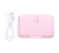 Angoily Scalda Salviettine Umide Portatile 8w per Auto, Box Rosa | ABS Compatto, Temperatura Costante, per Bebè in Uscita, Mantiene Tiepide le Salviette Umide