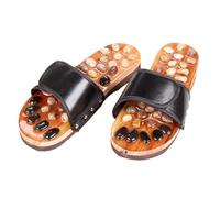 Angoily Scarpe per Massaggio ai Piedi Suola Antiscivolo ed Eva, Pantofole Unisex per Rilassamento e Sollievo Dalla Tensione, Taglia 42 Nero