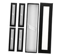 Angoily Scatola Da 5 Pezzi astuccio firmato valigia valigie portatorta per trasporto valigetta present box scatole con coperchio scatole penna vuote portapenne singolo Carta Black