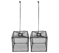 Angoily Scatola Filtro Pompa Laghetto 2 Pezzi Rete Filtrante Nera Copertura Barriera Anti-Intasamento per Pompe Sommergibili per Laghetti Esterni Piscine e Fontane Manutenzione