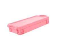 Angoily Scatola Portamatite in Plastica Contenitore per Pastelli e Pennarelli Organizer per Materiale Scolastico Scatola Impilabile e Resistente per Conservazione di Oggetti