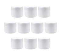 Angoily Scatole di Crema Vuote 5Ml Set da 10 Pezzi Contenitori Cosmetici in Plastica Ricaricabili Bottiglie da Viaggio Compatte per Creme Viso e Lozioni Corpo per Viaggi e Trasferta