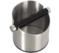 Angoily Secchiello del Caffè per di Inossidabile in Argento Grande Capacità Forma Unica Espresso, Resistente e Facile Svuotare per Macchinetta