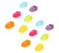 Angoily Segnabicchieri Marcatori Creativi e Resistenti Decorazioni Uniche a Forma di Lingua in Silicone 12 Pezzi per Calici di Vino per Feste a Tema e Locali Notturni