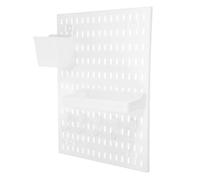 Angoily Set 1 Pannello Forato in Plastica Bianco Ganci Organizer da Parete per Utensili da Cucina Resistente a Deformazioni e Facile da Pulire per Cucina