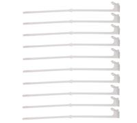 Angoily Set 10 Aste Portabandiera per Finestrini Auto 44 CM Clip per Bandiere Auto Logo Aste in Plastica Resistenti alle Intemperie per Decorazioni Natalizie e Sportive Compatibili la