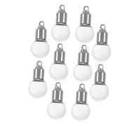 Angoily Set 10 Mini Bottiglie Dei Desideri in Vetro Trasparente Tappo a Vite Nichelato, Barattoli Di Vetro Piccoli Versatili Per Decorazioni Sospese Fai Da Te, Per Matrimoni e Idee Regalo Romantiche