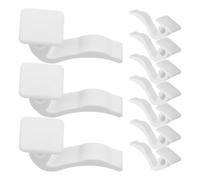Angoily Set 10 Pezzi Clip Montaggio Paraspruzzi Radiatore 6,2 Mm in Plastica Resistente Gancio Salvaspazio, Kit Supporto Copertura Termosifone per Casa, Ufficio e Hotel