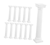 Angoily Set 12 Pezzi Mini Colonne Romane 17 CM Decorazione da Tavolo per Interni ed Esterni Vaso Fioriera Scultura Astratta per Matrimonio Giardino Micro Paesaggio