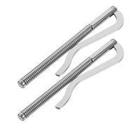 Angoily Set 2 Pezzi Clip Metallo Argento in Lega di Zinco, Fermasoldi Resistente e Semplice, per Tenere Banconote Sicure e Organizzate Quotidianamente