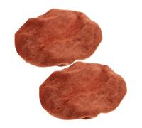 Angoily Set 2 Pezzi Copriwater in Velluto Morbido Marrone, Copertura Protettiva Antipolvere per Coperchio del Water Rotondo, Lavabile in Lavatrice, Decorazione Bagno Calda e