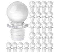 Angoily Set 24 Tappi per Bottiglie in Vetro e Silicone Multiuso, Leggeri e Decorativi, per Conservare Vino e Liquori Chiusura Ermetica