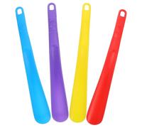 Angoily Set 4 Pezzi Calzascarpe in Plastica Colorata Design Compatto e Funzionale, Previene Danni alle Scarpe e Protegge i Piedi, per Uso Domestico