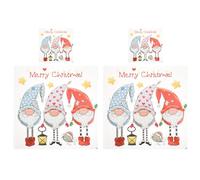 Angoily Set 4 Pezzi Toppe Trasferibili a Forma di Folletto Adesivi Natalizi per Vestiti Decorazioni per Federe Accessori Fai da Te per Abbigliamento e Tessuti Casa