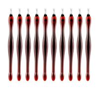 Angoily Set 40 Pezzi Strumenti Manicure in Acciaio Inox 11 Cm, Tagliacuticole e Spingi Cuticole Antiscivolo per Rimozione Pelle Morta, Kit Professionale per Cura Unghie Mani e Piedi