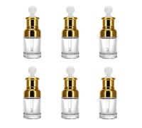 Angoily Set 6 Boccette Contagocce in Vetro da 30ml per Oli Essenziali e Massaggi, Leggere e Misuratore di Gocce, per Cura Quotidiana e Viaggio