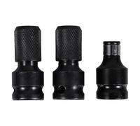 Angoily Set Adattatori Bussole a Impatto 3 Pezzi, Adattatore Quadrato 1/2 a Esagonale 1/4 in Acciaio Cromo Vanadio, Compatibile Chiavi Pneumatiche ed Elettriche, per Lavori Manuali