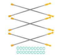 Angoily Set Asta Telescopica in Acciaio Inox per Spruzzatrice da Giardino, Prolunga Regolabile per Irrorazione Agricola di Alberi e Piante Alte, Accessori per Spruzzatori con Meccanismo